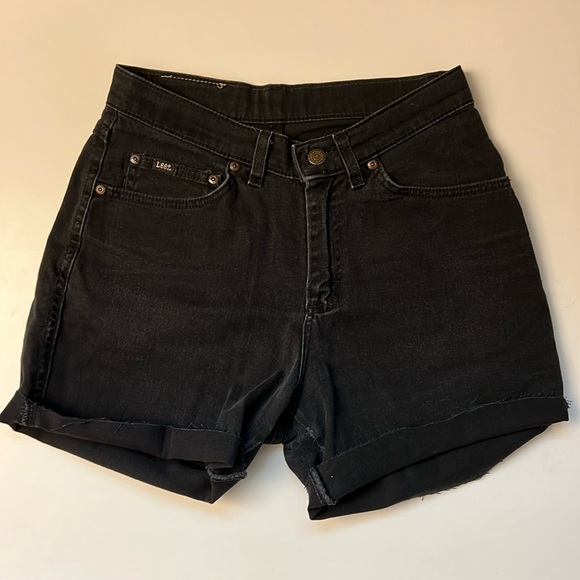 Vintage High Rise Lee Denim Shorts - Picture 2 of 6